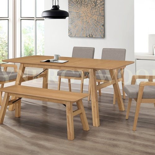 LAUREL EXTENSION TABLE + DINING CHAIR + BENCH