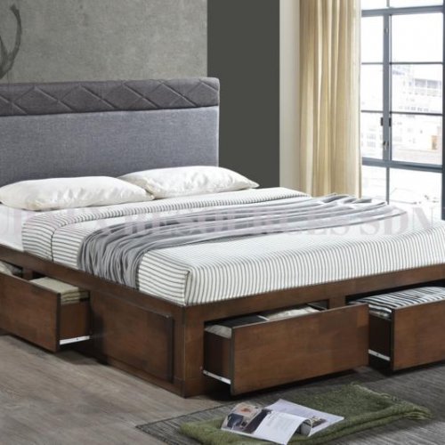 HELENA QUEEN BED WITH 6 DRAWERS