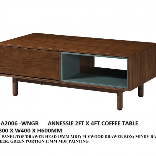 ANNESSIE 2FT X 4FT COFFEE TABLE